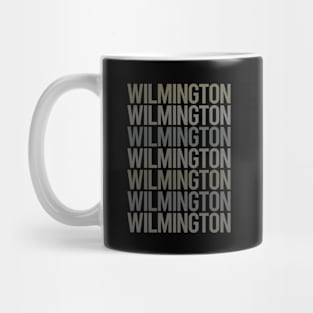 Gray Text Art Wilmington Mug